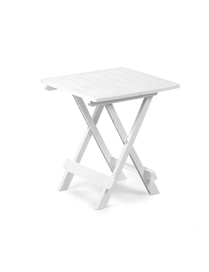 WHITE ADIGE FOLDING TABLE 44x44x50 CENTIMETERS