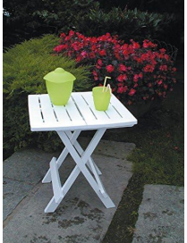 WHITE ADIGE FOLDING TABLE 44x44x50 CENTIMETERS