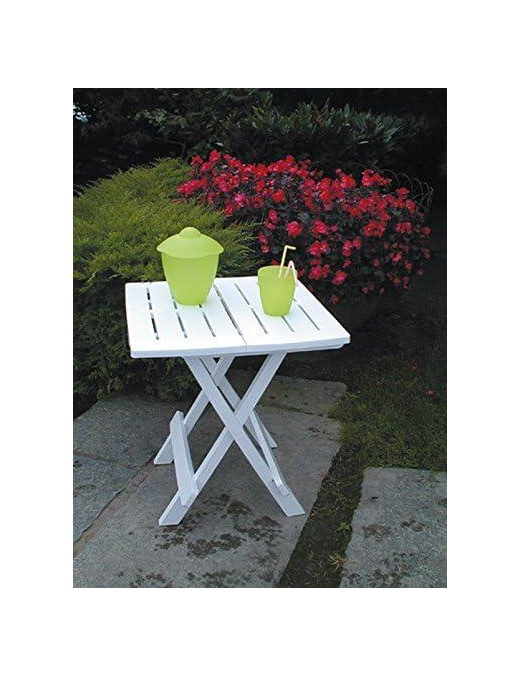 WHITE ADIGE FOLDING TABLE 44x44x50 CENTIMETERS
