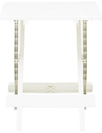 WHITE ADIGE FOLDING TABLE 44x44x50 CENTIMETERS