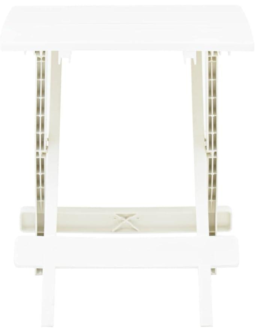 WHITE ADIGE FOLDING TABLE 44x44x50 CENTIMETERS