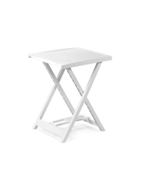 WHITE FOLDING ARNO TABLE 50x47x65 CENTIMETERS