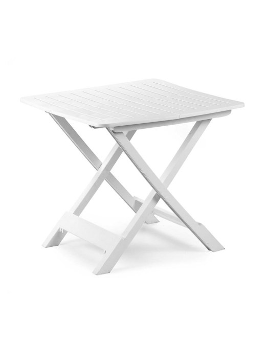 BIANCO TAVOLO TEVERE PIEGHEVOLE 80x72x70 CENTIMETRI