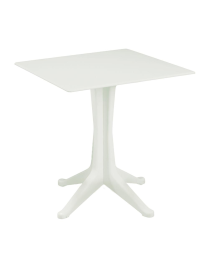 WHITE PONENTE TABLE 70x70x71.7 CENTIMETERS