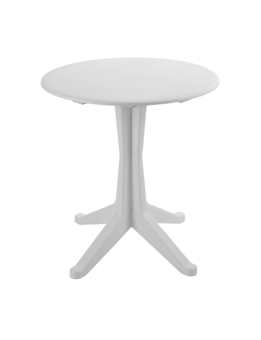 WHITE LEVANTE TABLE DIAMETER 70x72 CENTIMETERS