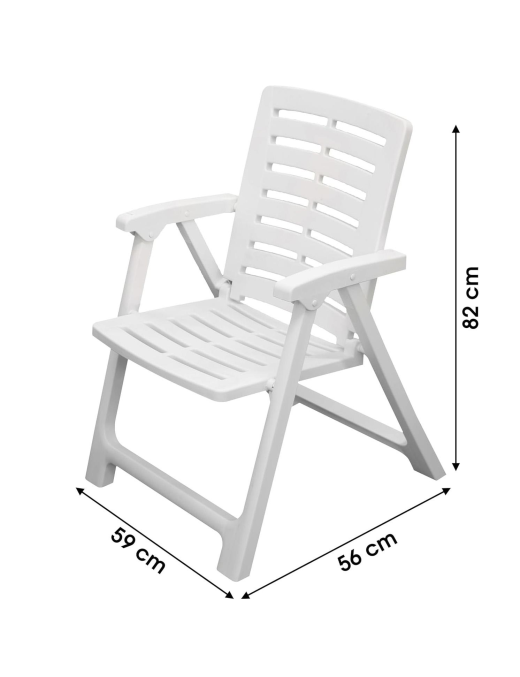 BIANCO SEDIA PIEGHEVOLE REXI