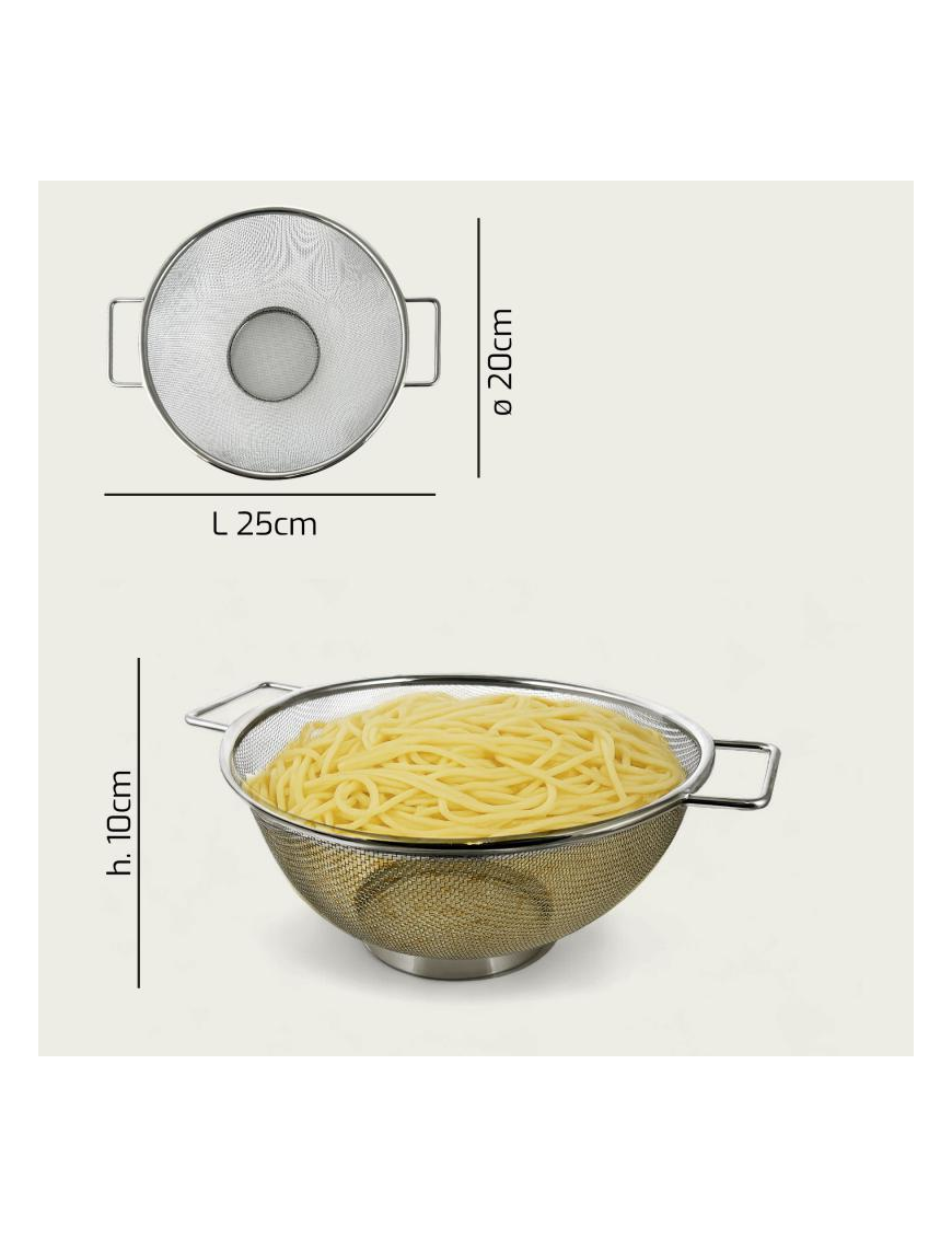 COLAPASTA ACCIAIO 20x25x10cm