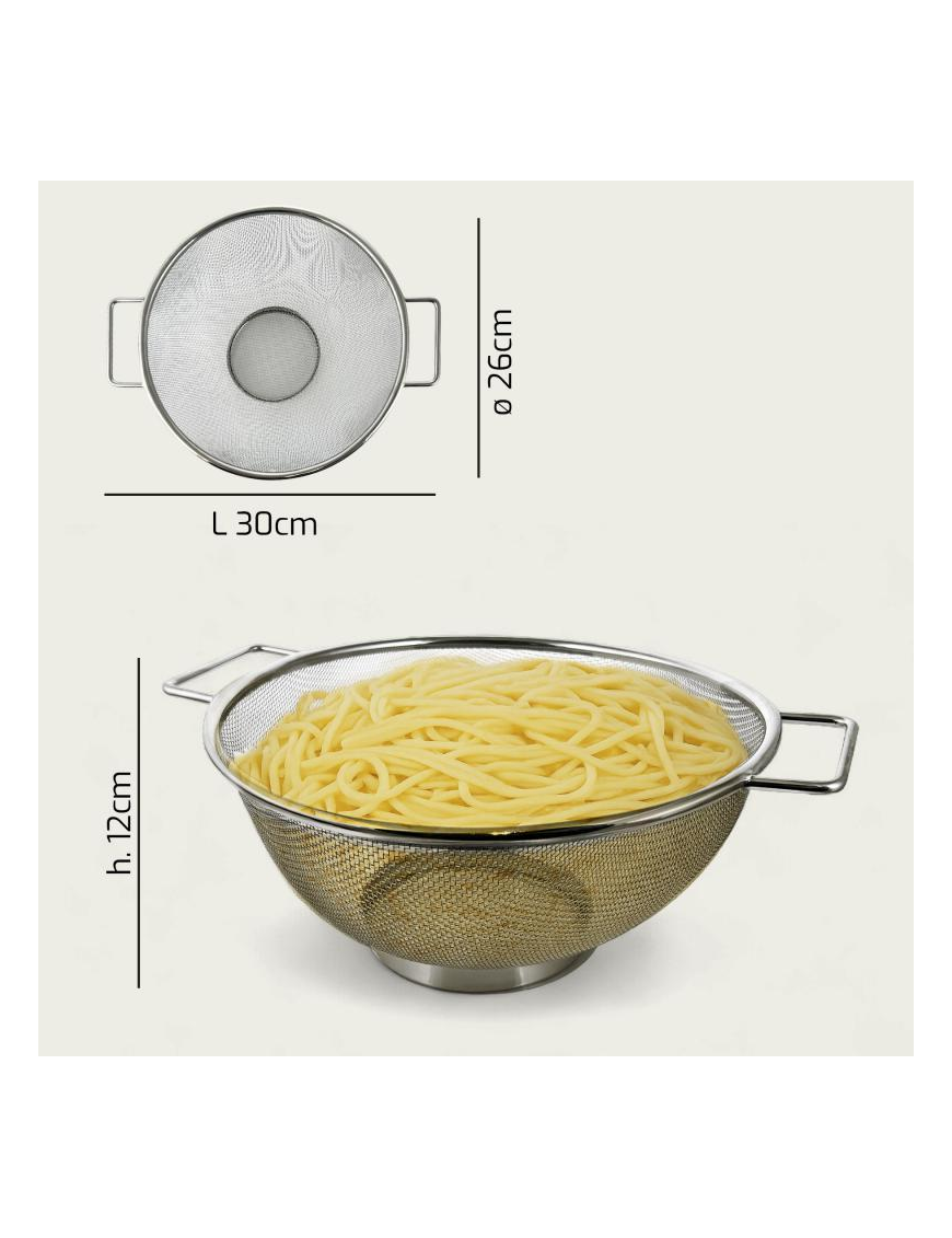 COLAPASTA ACCIAIO 26x30x12cm