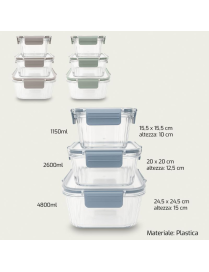 FRESKO CONTENITORI QUADRATI 3 PEZZI