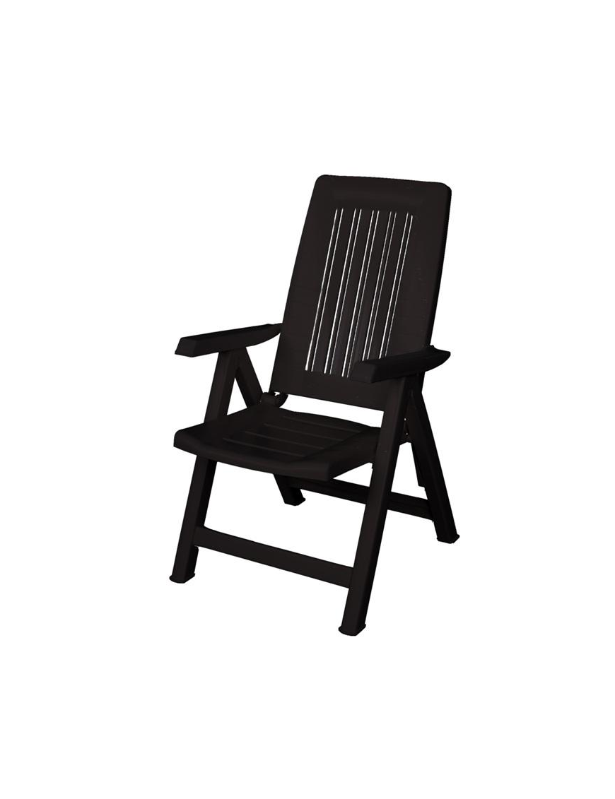 POLTRONA DIANA ANTRACITE  67x60x107cm 5 POSIZIONI