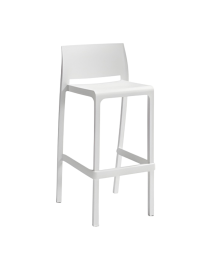 VOLGA STOOL WHITE STOOL 75cm