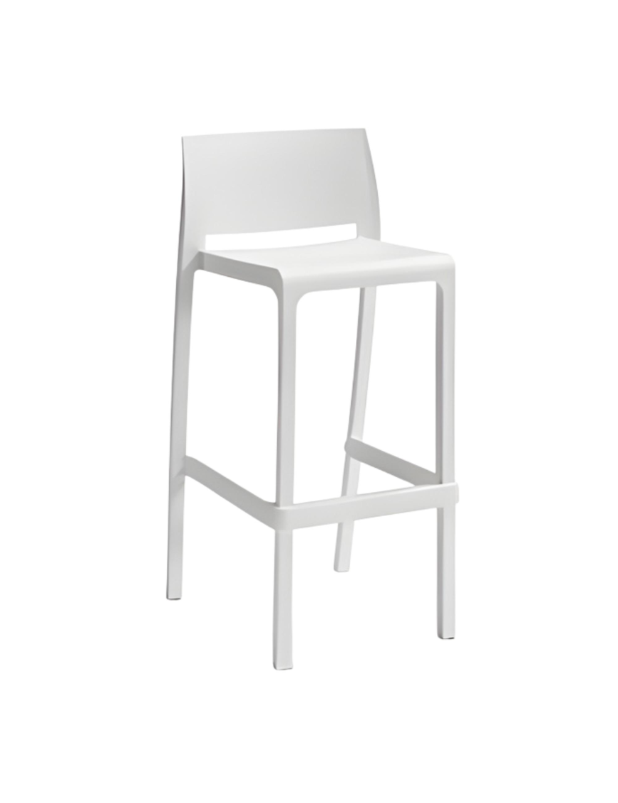 VOLGA STOOL WHITE STOOL 75cm