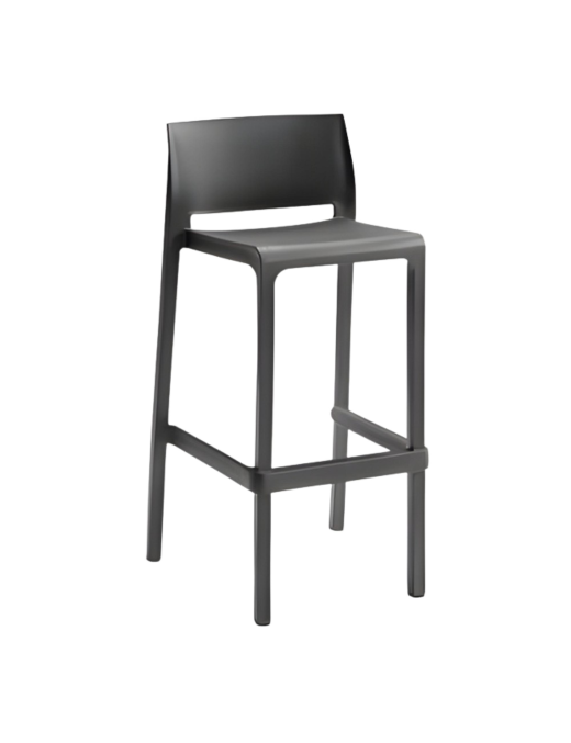 VOLGA STOOL SGABELLO GRAFITE 75cm