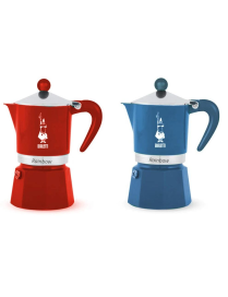 CAFFETTIERA RAINBOW 3TZ ROSSA/OTTANIO