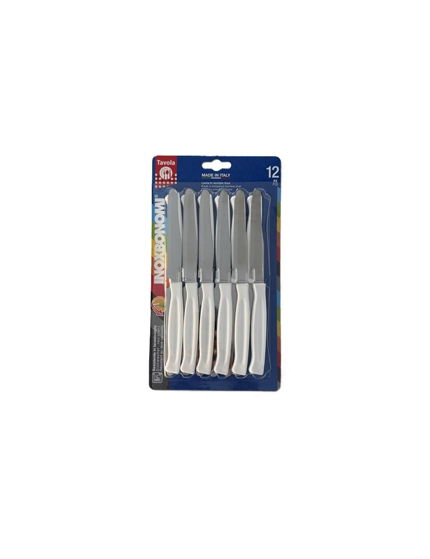 TABLE KNIVES 12pcs 11cm WHITE