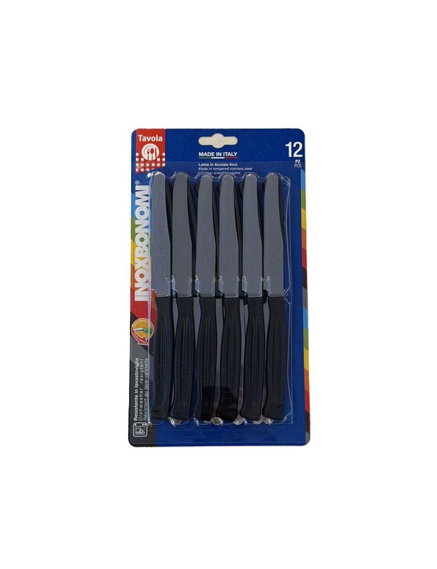 TABLE KNIVES 12pcs 11cm BLACK