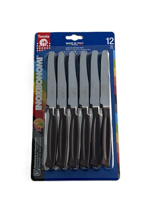 TABLE KNIVES 12pcs 11cm BROWN