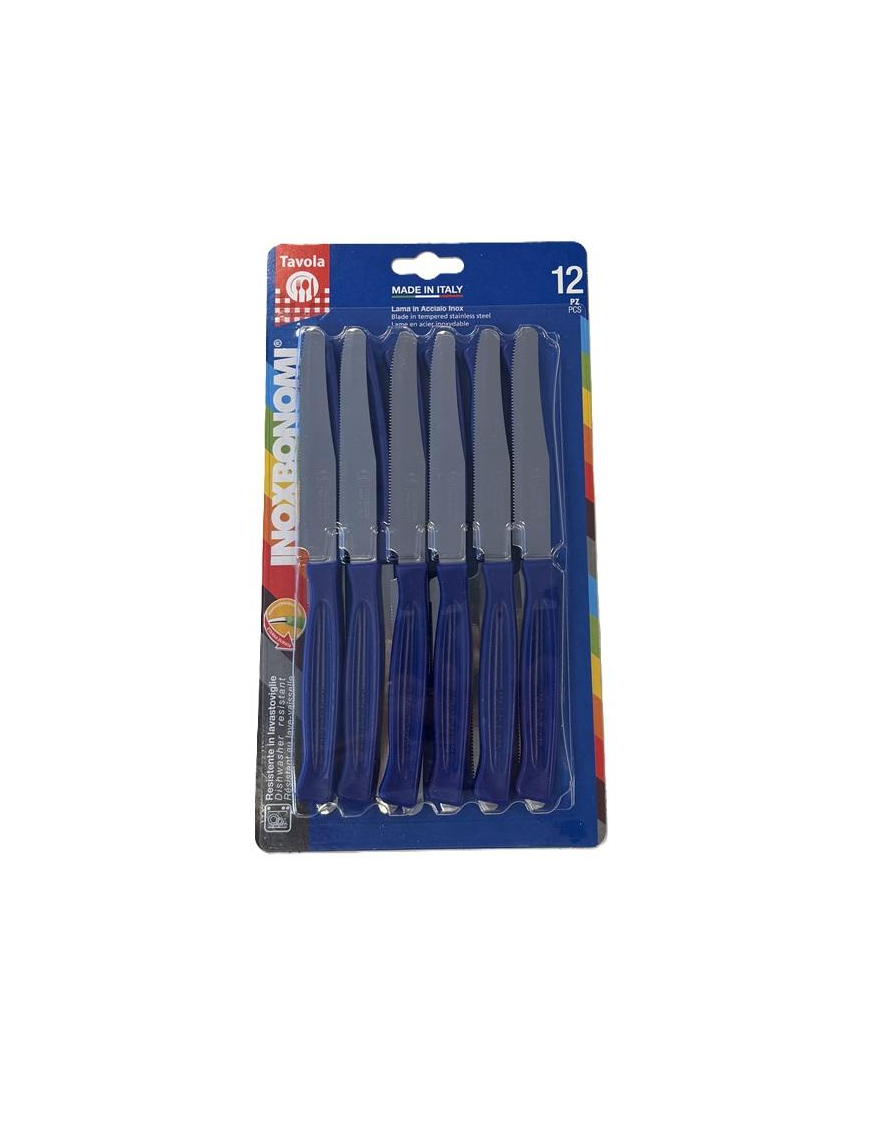 COLTELLI TAVOLA 12pz 11cm BLU