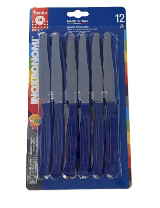TABLE KNIVES 12pcs 11cm BLUE
