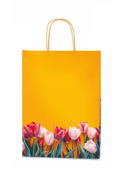 SHOPPER TULIPANI 22+10x29cm