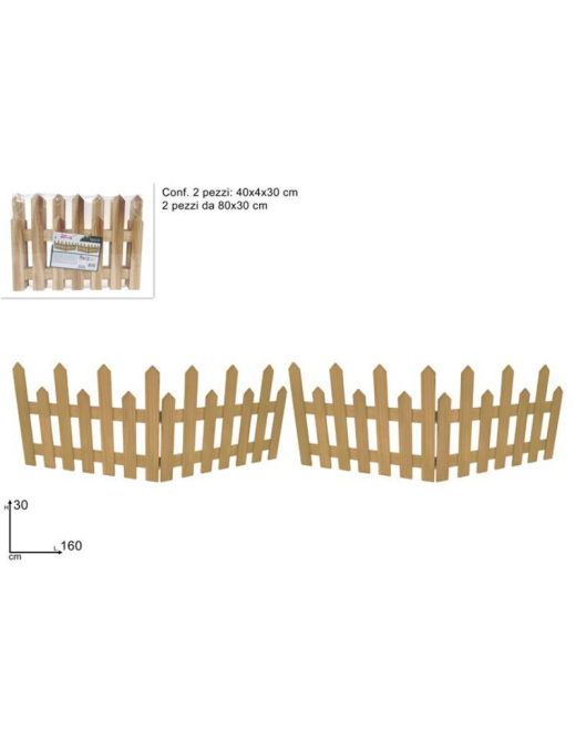 WOODEN FENCE 80x30cm
