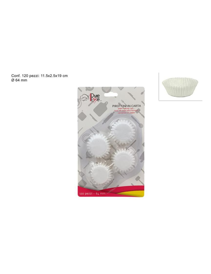 PIROTTINI BIANCHI  64mm 120 PEZZI