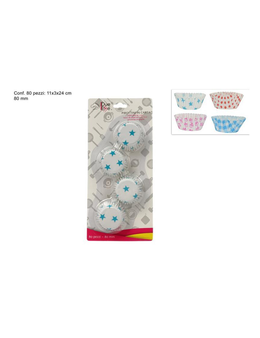 FANTASY CAKE CUPS 80mm 80 PIECES