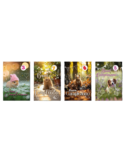 BIGLIETTI BUON COMPLEANNO BIMBI