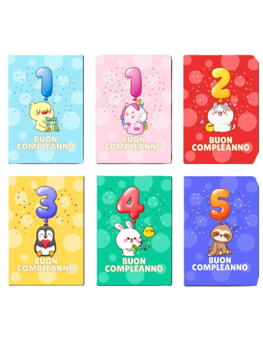 HAPPY BIRTHDAY CARDS 1-5 YEARS