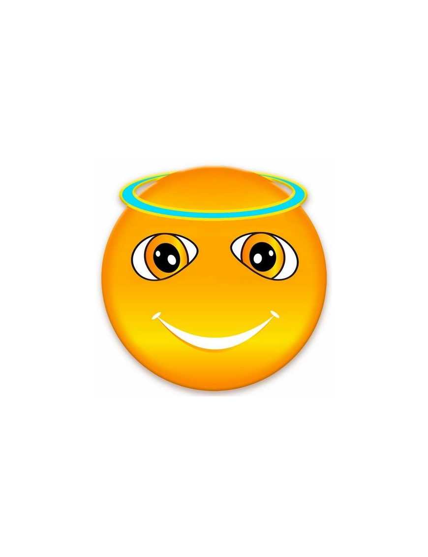MAGNET WOOD 7cm DEC. EMOTICON 078$$