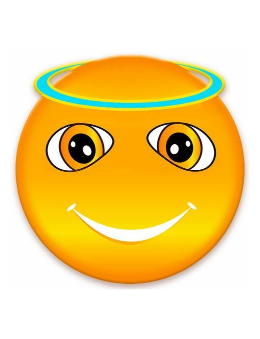 MAGNET WOOD 7cm DEC. EMOTICON 078$$