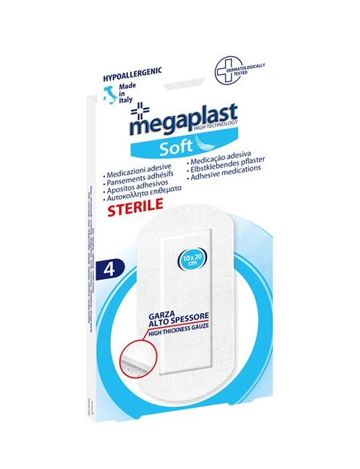 ADHESIVE DRESSINGS 10x20cm 4 PIECES
