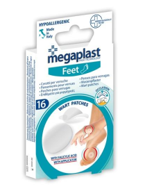 ASSORTED WART PLASTERS 16 PIECES