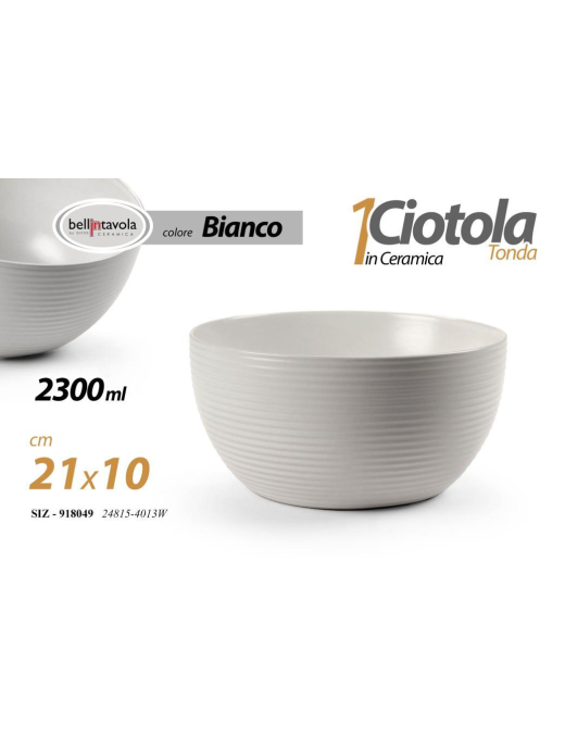 WHITE BOWL 21x10cm