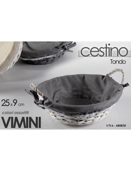 CESTINO VIMINI TONDO 25x9cm