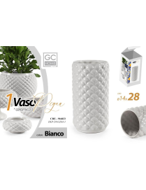 VASO PIGNA BIANCO 14x28cm