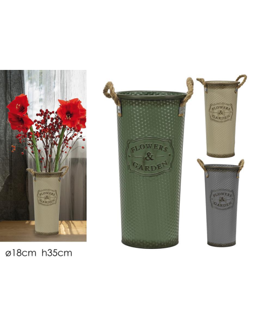 VASE 18x35cm TIN