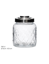 JAR WITH HERMERIC LID 260cl