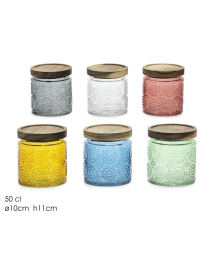 BARATTOLO COLORATO CON COPERCHIO ERMETICO 50cl