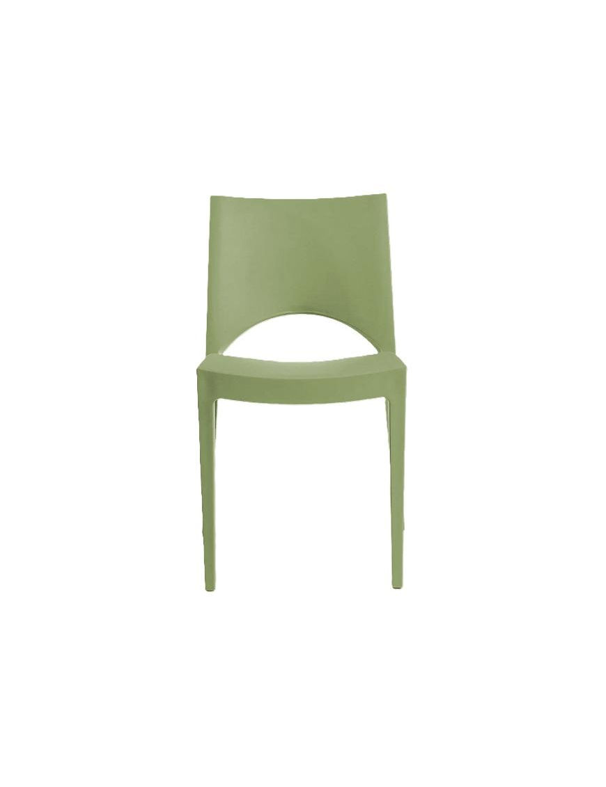 PARIS SEDIA SENZA BRACCIOLI VERDE OLIVA