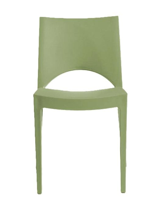 PARIS SEDIA SENZA BRACCIOLI VERDE OLIVA