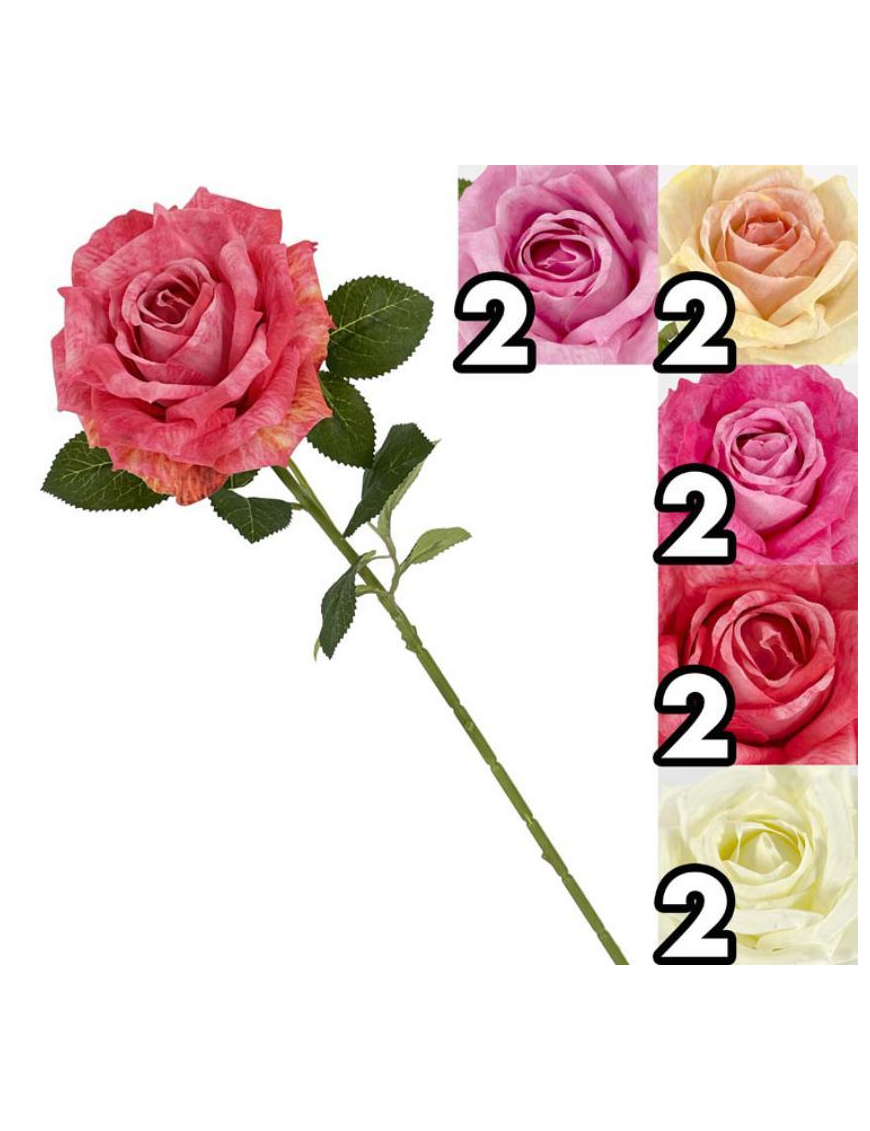 SHABBY ROSE STEM 64cm