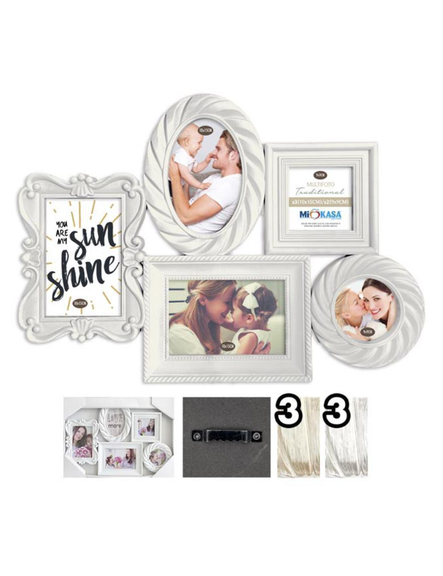 BRUSH TRADITIONAL 5-PACK PHOTO FRAME