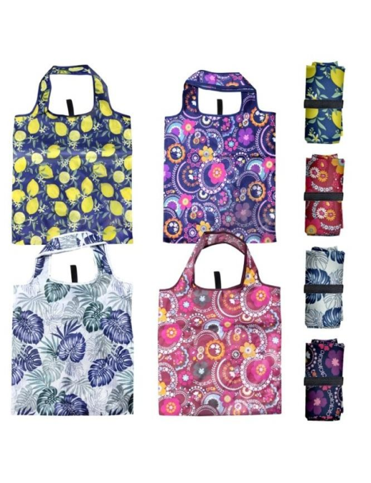 ASSORTED AND PATTERNED SHOPPING BAG 45x70cm