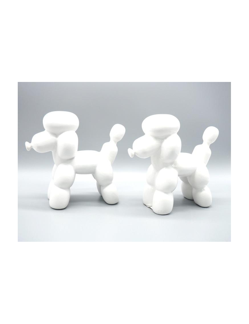 CERAMIC BALLOON DOG 20x21x9