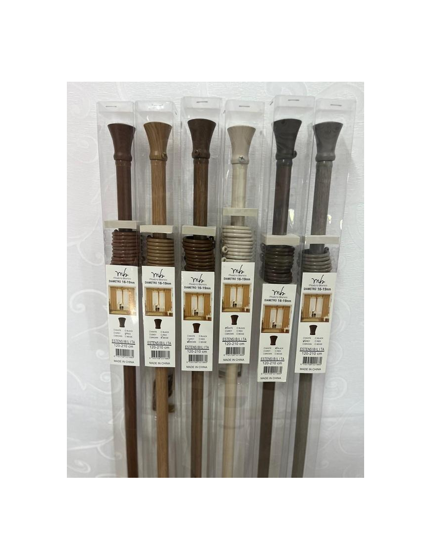 BASTONE TENDA LEGNO 120-210 C19100