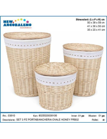 PORTABIANCHERIA HONEY 3pz OVALE PRB02