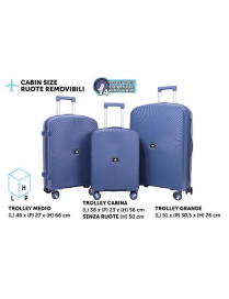 TROLLEY FLY NAVY 3 PIECES