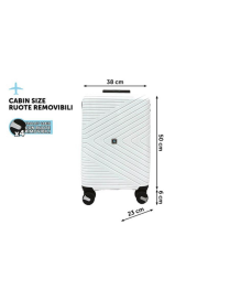 TROLLEY CARLOS 38x23x56 WHITE