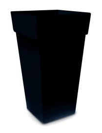 L.MELROSE ANTRACITE VASO QUADRO 40x40x50